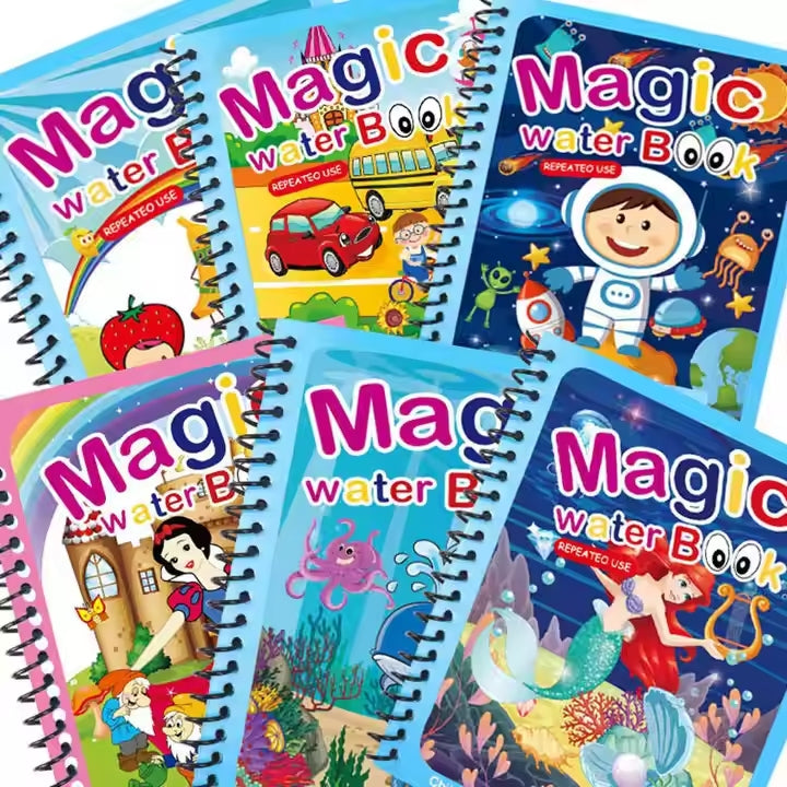 π¨ Magic Water Book Painting Drawing Coloring Board Book with Magic Water Pen