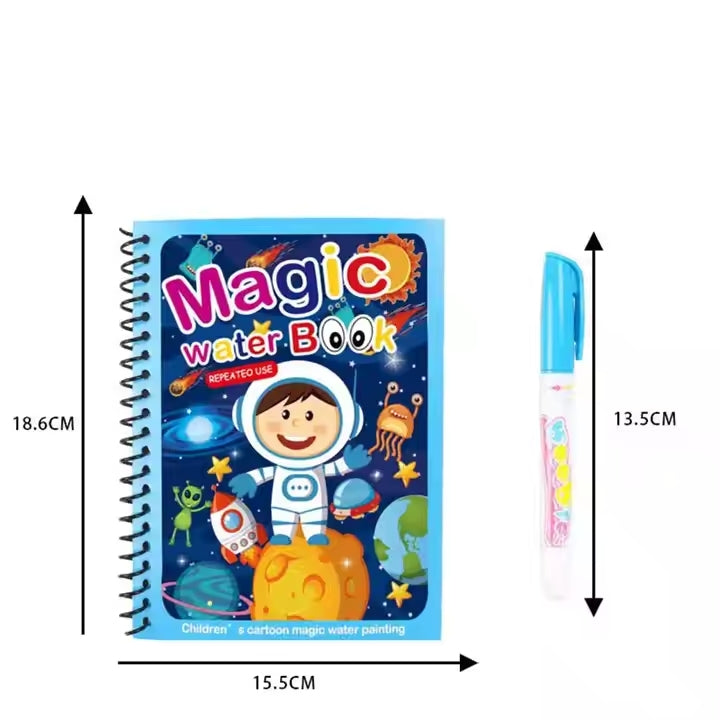 π¨ Magic Water Book Painting Drawing Coloring Board Book with Magic Water Pen