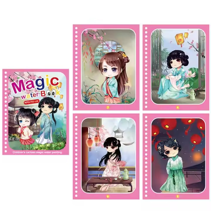 π¨ Magic Water Book Painting Drawing Coloring Board Book with Magic Water Pen