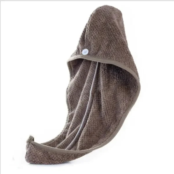 Imported Turby Towel Bath Towel β Super Absorbent & Quick-Drying Hair Cap (Random Color, 65cm)