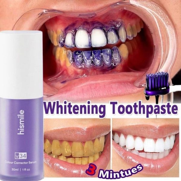 Teeth Brightening HiSmile V34 Colour Corrector Serum (30ml) β Achieve a Radiant Smile with Free Delivery